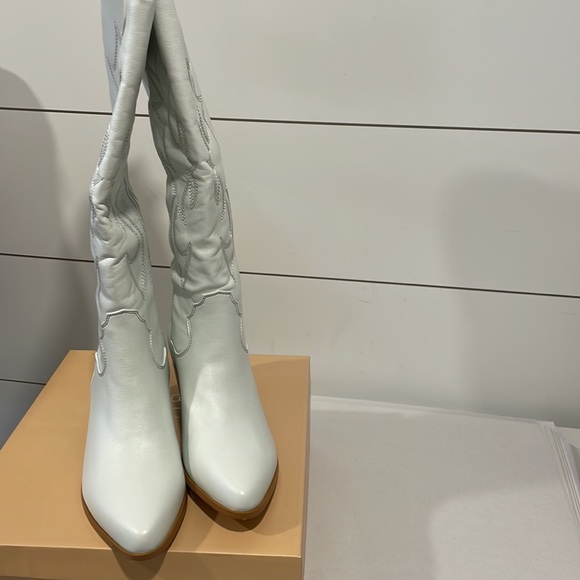 Last 1 Urson White Cowboy Boots - Picture 9 of 11